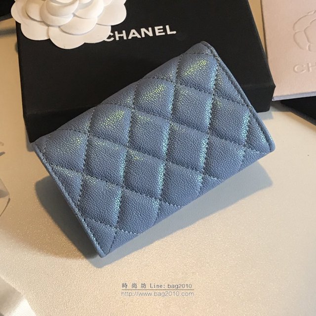 Chanel女包 80799 19早春系列新款cf卡包 香奈兒翻蓋三折錢包 Chanel短錢夾  djc2992